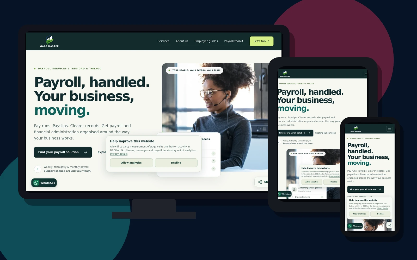 Wage Master website built by DSDillon